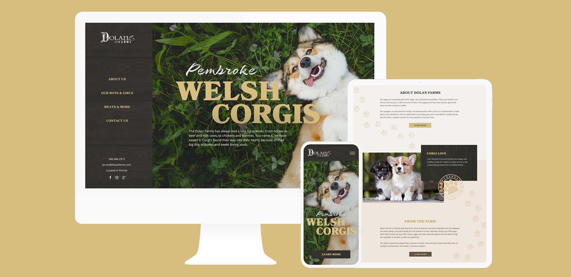 Dolan Farms Responsive Website Design