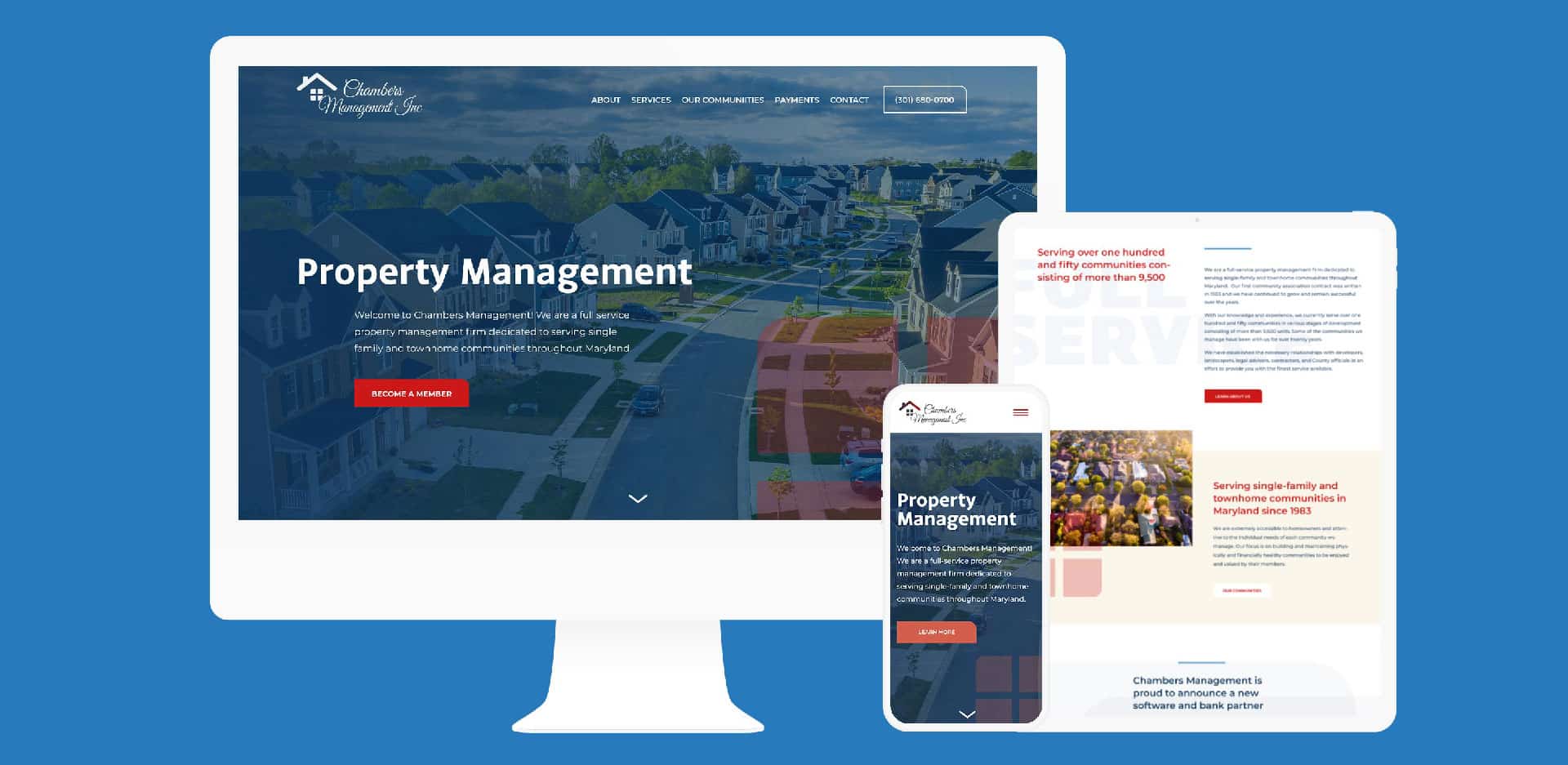 Chambers Management Inc., Responsive Website Design