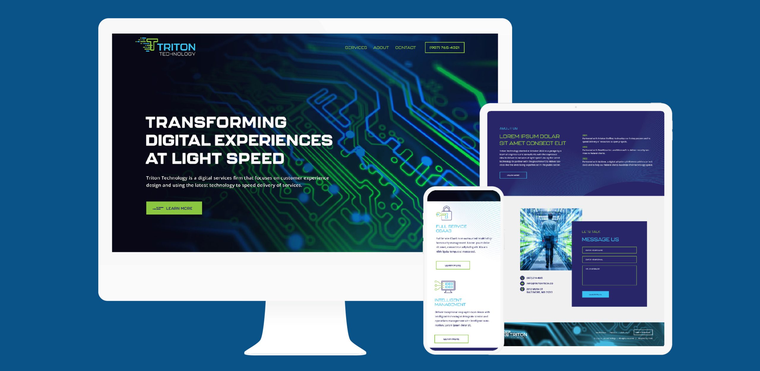 Triton Technology Responsive Website Design